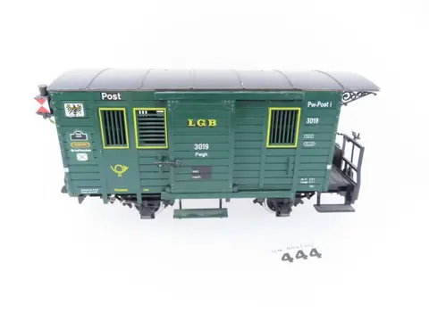 LGB G - 3019 - Goederenwagon - 2-assig post/bagagerijtuig - KPEV
