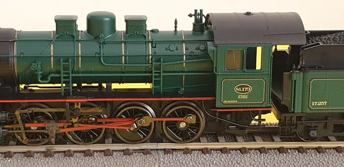 Trix H0 - 22597 - Stoomlocomotief met tender - Belgische serie 81.173, met interface - SNCB NMBS