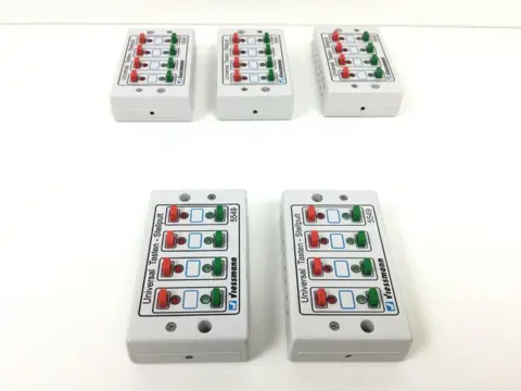 Viessmann H0, N - 5549/5550 - Toebehoren - 9 universal switch boxes, 5 of which with feedback