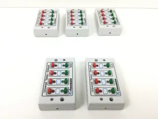 Viessmann H0, N - 5549/5550 - Toebehoren - 9 universal switch boxes, 5 of which with feedback
