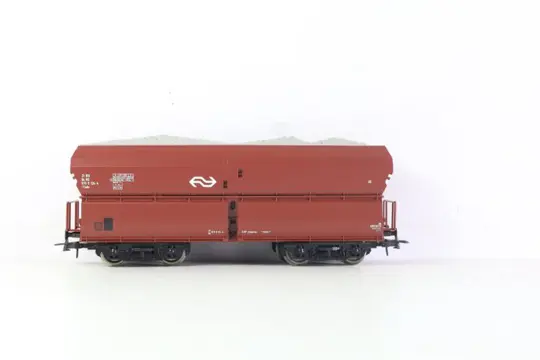 Roco H0 - 67734/67735/67736 - Goederenwagon - Vier 4-assige onderlossersmet grindlading - NS