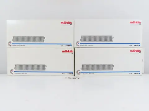 Märklin H0 - 24188 - Rails - 40-delig railkavel met rechte railstukken, C-rail