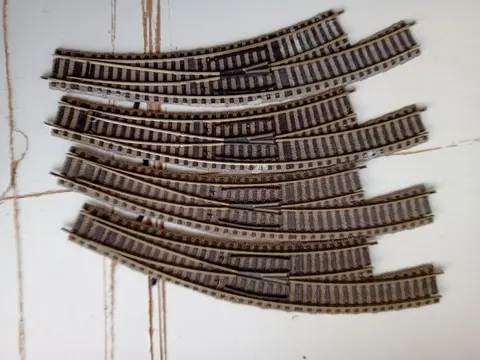 Fleischmann H0 - 6142 - Rails - 8 meegebogen handwissels profirail