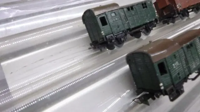 Märklin H0 - 310/311/372/u.a. - Goederenwagon - 6 stuks goederenwagens uit de jaren 50, grotendeels in gietijzer - # 4055