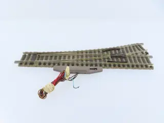 Fleischmann H0 - 6040L/R - Rails - 4-delig railkavel met wissel links/rechts met elektrische aandrijving, Profi-rail