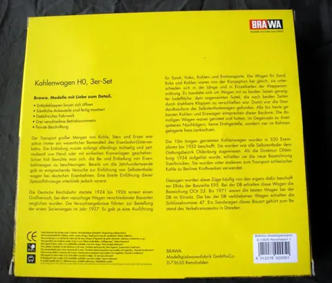 Brawa H0 - 2005 - Goederenwagon - Set van 3 kolenwagens type OOtz 23 - DB