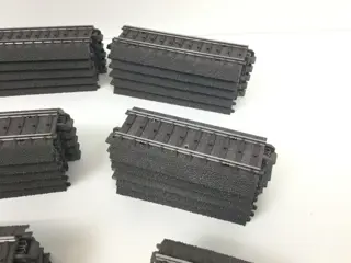 Märklin H0 - 24064/077/094/107/115/207/208/215/977 - Rails - 5 passtukjes C-Rails, recht en R1/R2 en 4 stootblokken