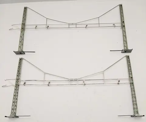 Märklin H0 - 7509/7019/7018/7014/15/23/7025/7021/7017/7006 - Toebehoren - Bovenleiding voor K-rails, 121 delen