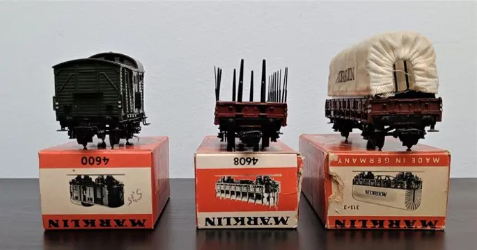 Märklin H0 - 4608/4600/ 313/3 - Goederenwagon - 3x - DB