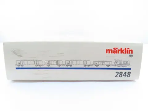 Märklin H0 - 2848 - Treinset - 5-delige set "Cementtrein" met diesellocomotief CCB 215 met 4 openbakwagens en lading - NMBS