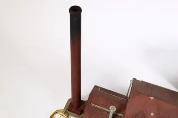 Kibri, Vollmer H0 - 45609/43529 - Landschap - 4 geweatherde gebouwen, 1 met rookgenerator