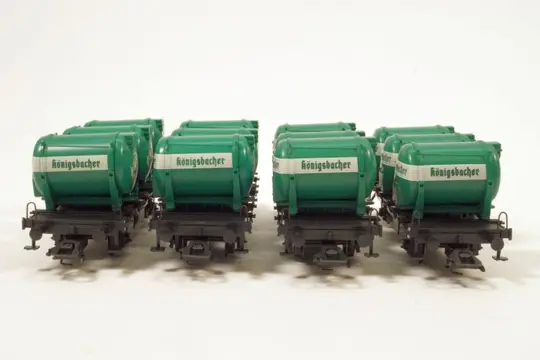 Märklin H0 - 48944 - Goederenwagon - 2x Containerdraagwagens 'Königsbacher' - DB