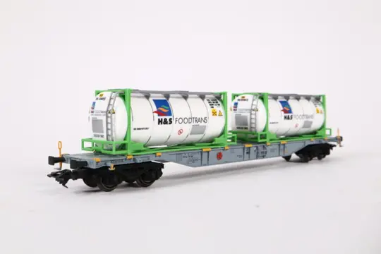 Märklin H0 - 47051 - Goederenwagon - Containerwagen H & S Foodtrans - NS