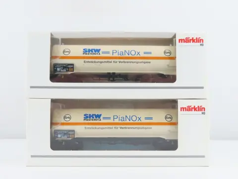 Märklin H0 - 48484 - Goederenwagon - 2x 4-assige ketelwagens met opdruk "EVA PiaNox" - DB