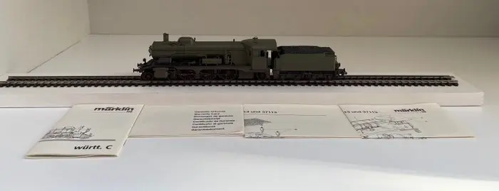 Märklin H0 - 37114 - Stoomlocomotief met tender - BR C "Die alten Wurttemberger", Gealtert - K.W.St.E.