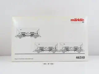 Märklin H0 - 46310 - Goederenwagenset - 1x 3-delige goederenwagenset met 2-assige onder/zelflossers - DB