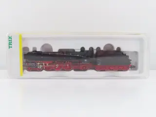 Minitrix N - 12611 - Stoomlocomotief met tender - BR 03 met metaal kleurige ketelringen - DB