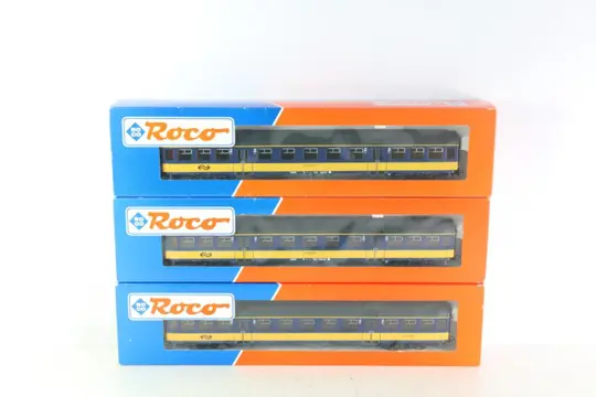 Roco H0 - 44287 - Passagiersrijtuig - 3 Plan-W rijtuigen - NS