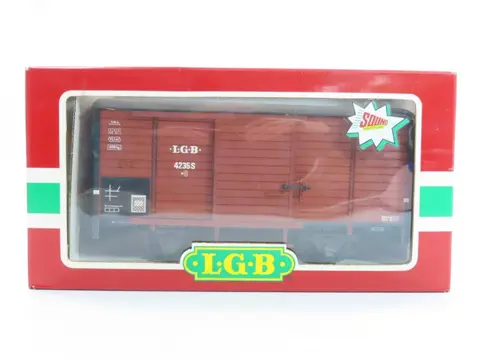 LGB G - 42352 - Goederenwagon - 2 assige goederenwagon met dieselgeluid - DB