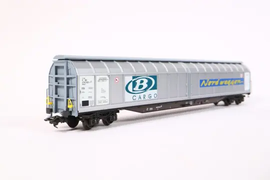 Märklin H0 - 48032 - Goederenwagon - Twee schuifwandwagens 'B-Cargo - Nordwaggon' - B Cargo
