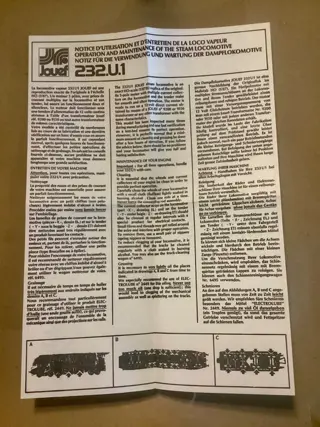 Jouef H0 - 8249 - Stoomlocomotief met tender - 232 U I - SNCF