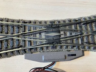 Fleischmann H0 - 6165R / 6442 - Rails - Engelse kruiswissel