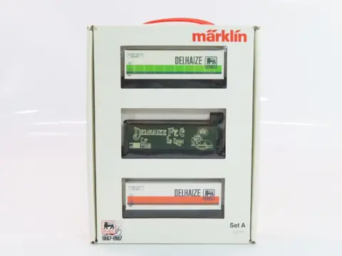 Märklin H0 - 0128 Set B - Goederenwagenset - 3-delige containerwagen set - NMBS