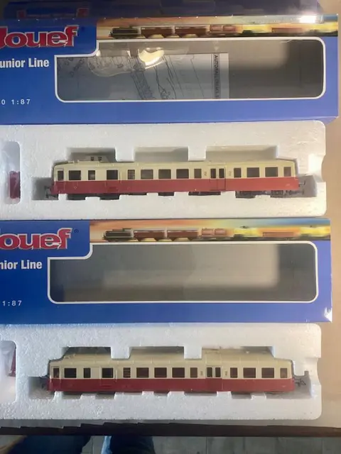 Jouef H0 - HJ2032/5122/5293/5296 - Motorwagen, Passagiersrijtuig - 2 wagons "Picasso" met 4 wagons - SNCF