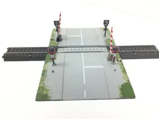 Märklin H0 - 74923 - Toebehoren - Volautomatische overweg met halve spoorbomen, C-rail