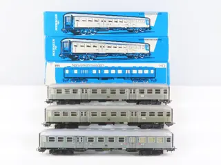 Märklin H0 - 4043/4082/4083 - Passagiersrijtuig - zes 'Silberlinge' rijtuigen 1e/2e en 2e klas - DB