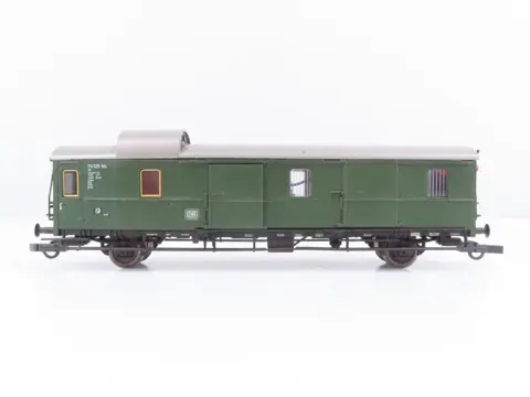 Fleischmann H0 - 5074/5075/5077 - Passagiersrijtuig - Vier 2-assige "Donderbusse" 1e en 1e/2e klas en bagagerijtuig - DB