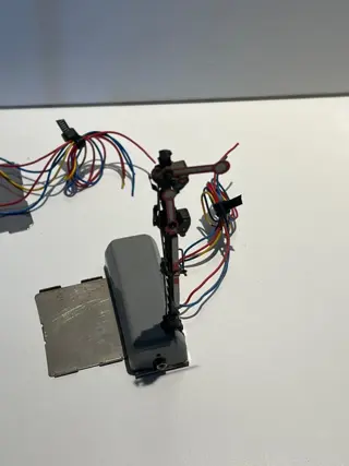 Märklin H0 - 5146/5147/5107/5113/7039/7036/7040 - Toebehoren - M rails, hoofdsignaal, bananenstekkers en hoofdsein