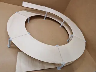 Zelfbouw H0 - Toebehoren - Klimspiraal met 2,5 wendingen R1/R2