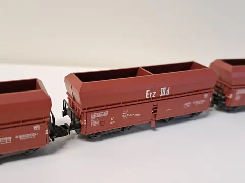 Fleischmann N - 8520 - Goederenwagon - 4 zelflossers - DB