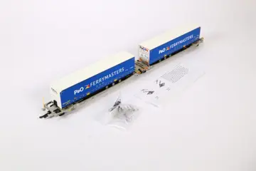 Rocky-Rail H0 - RR90337 - Goederenwagon - Sdggmrs "P&O Ferrymasters" - DB