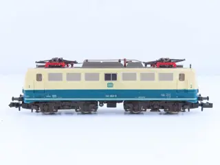 Fleischmann N - 7333 - Elektrische locomotief - BR 110 in blauwe/creme kleuren - DB