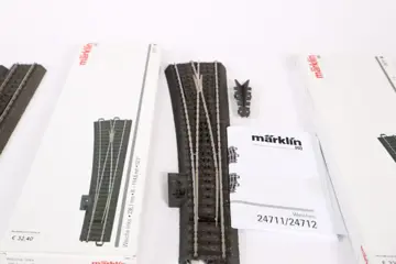 Märklin H0 - 24611/24711 - Rails - 5 C-rail wissels