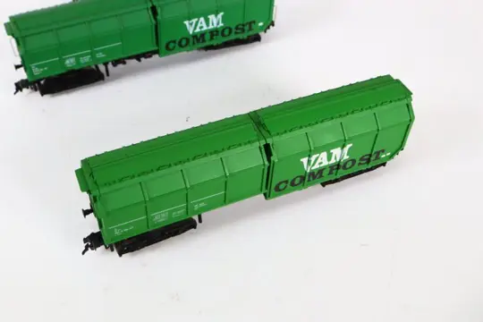 Roco H0 - Goederenwagon - Drie VAM-wagens - NS