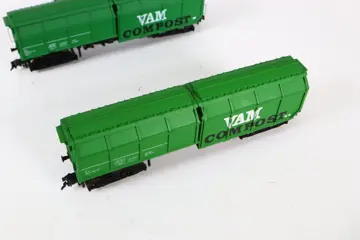 Roco H0 - Goederenwagon - Drie VAM-wagens - NS