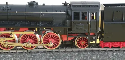 Primex H0 - 3097 - Stoomlocomotief met tender - Stoomlocomotief met getrokken tender, bedrijfsnummer 23 014 - DB