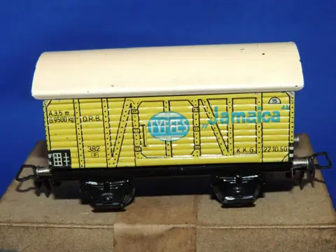 Märklin H0 - 382.7 - Goederenwagon - 2x bananenwagen - DR (DRB)