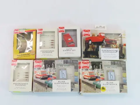 Busch 1:87 - 5922/5927/5930/5931/5980/5981 - Landschap - 7-delig scenery en elektronica pakket