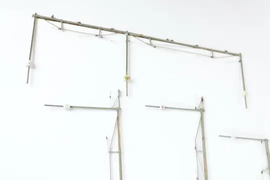 Sommerfeldt H0 - Toebehoren - Messing bovenleidingsmasten 3-5 sporen