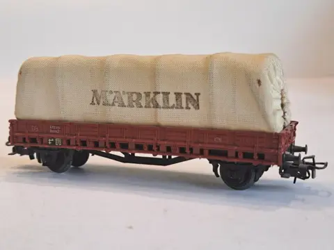 Märklin H0 - 4517/4609 - Goederenwagon - 4x Huifwagon met opdruk Märklin - DB