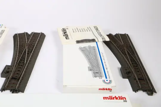 Märklin H0 - 24611 - Rails - Vijf handwissels C-rails