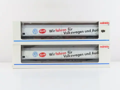 Märklin H0 - 48031 - Goederenwagon - 2 Grootvolume schuifwandwagens - DB