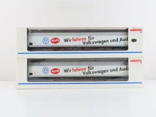 Märklin H0 - 48031 - Goederenwagon - 2 Grootvolume schuifwandwagens - DB