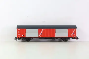 Roco H0 - 46281/46237 - Goederenwagon - 5 Postwagens van de PTT type Hbbkkss - NS