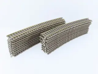 Fleischmann H0 - 6127/6138 - Rails - 40-delig railkavel met gebogen railstukken, Profi-rail