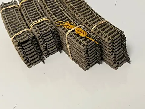 Fleischmann H0 - 6120/-22/-25 - Rails - 40 stuks bochten